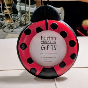 Adorable Red and Black Ladybug Picture Frame.